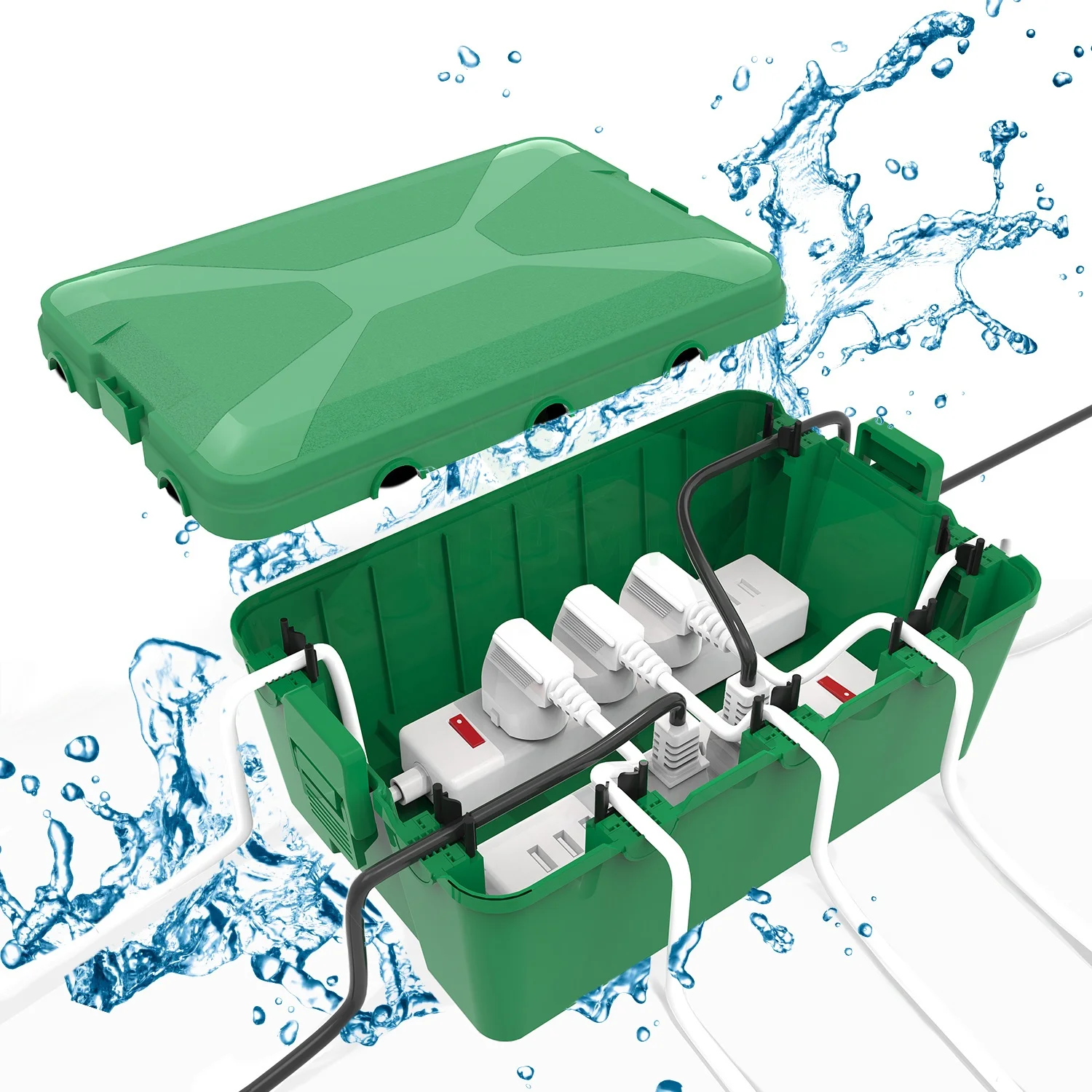 Cable Electrical PP Plastic Waterproof Wire Junction Box Cover Enclosure Box