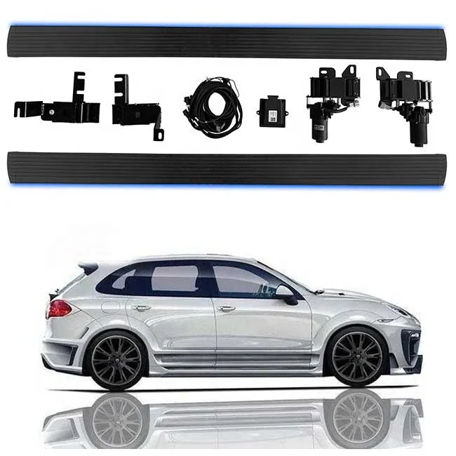 Автомобильные аксессуары Автоматическая подножка боковые ступени с подсветкой для PORSCHE CAYENNE