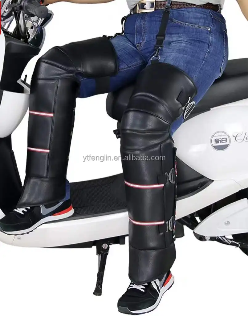 Specializing in the production of high quality long motorcycle warm kneepad Motorcycle Long Full PU Leather KneePad