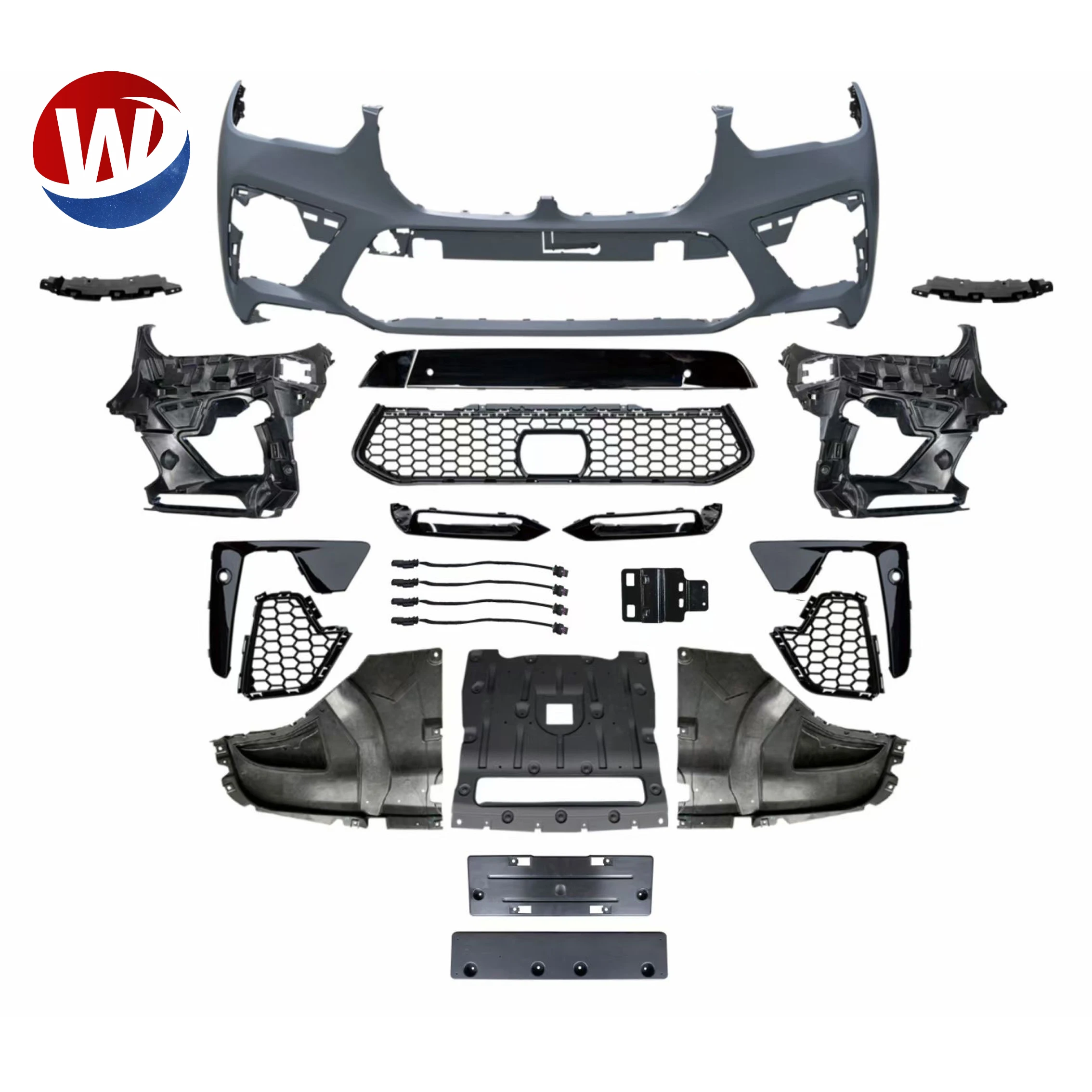 Высококачественный кузов автомобиля для bmw x5 g05 2020 обновление для bmw x5m f95 передний бампер задний бампер боковая юбка брызговик