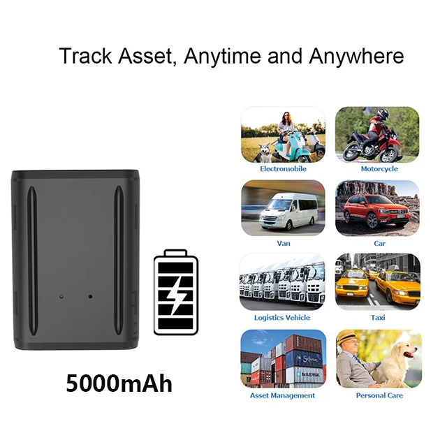 China Factory  Magnetic 5000mAh Rechargeable Personal Car Tracking Wireless GPS Tracking Device GPS Mini Tracker
