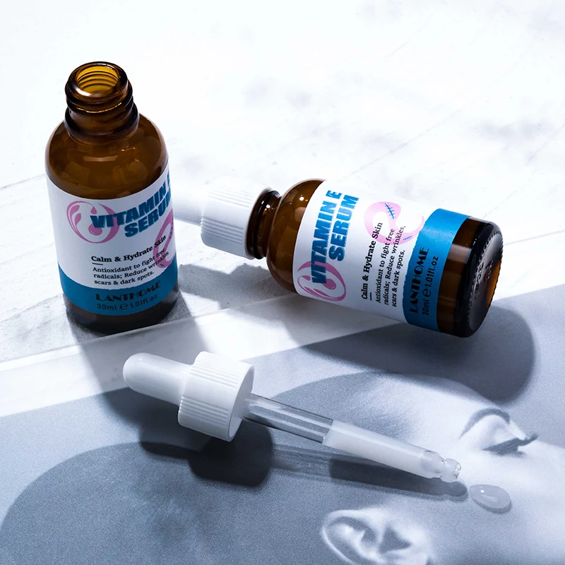 LANTHOME private label hydrating anti-aging skin care Hyaluronic acid vitamin e  face serum