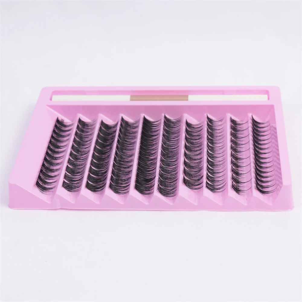 INICE extra strong diy eyelash extension glue sealant kit private label segmented eyelash extension kits diy pre-cut lashes