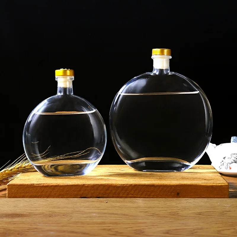 500ml 700ml liquor XO bottle with screw cap glass wine bottle whiskey champagne vodka Ice wine empty spirit bottle