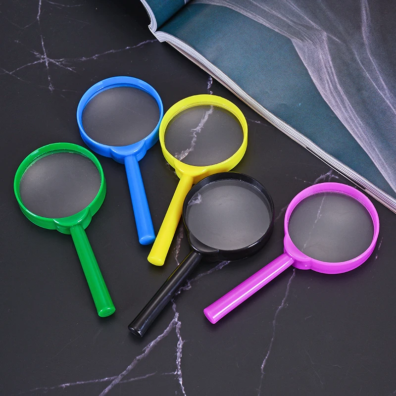 Best sell wholesale High speed plastic wrap non-slip and anti drop pocket kids magnifying glass