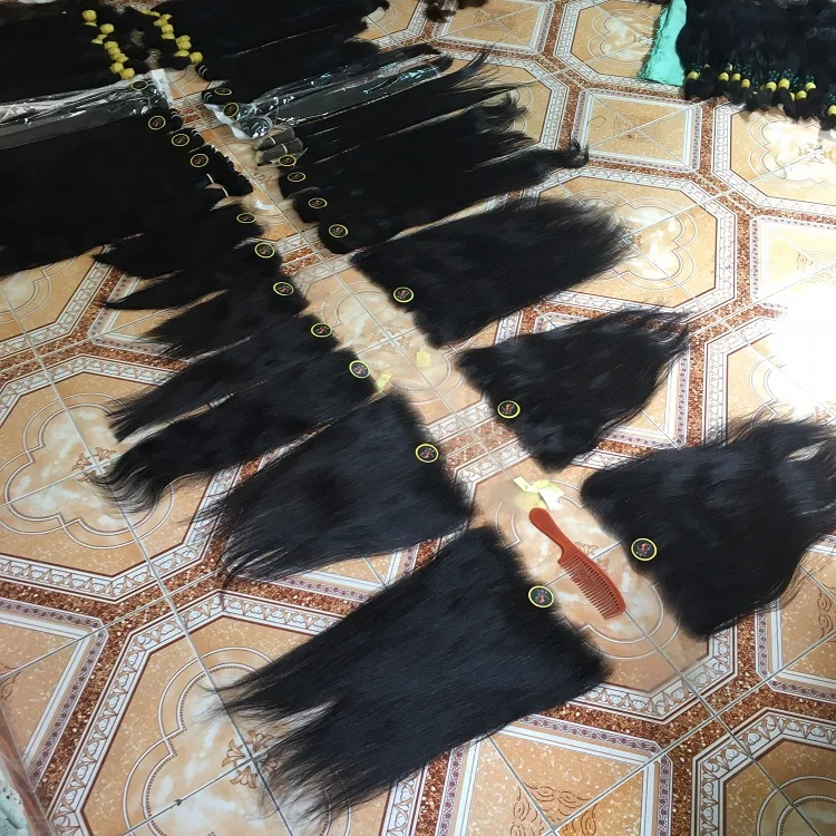  Распродажа прямые человеческие волосы для наращивания выровненные натуральные с кутикулой оптовая продажа необработанные