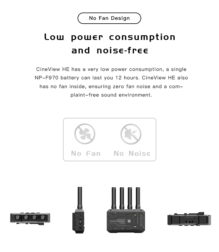 ACCSOON CineView HE 1080p 60fps 0.06s Latency portable Video Audio long range 1200ft Wireless Transmitter Receiver