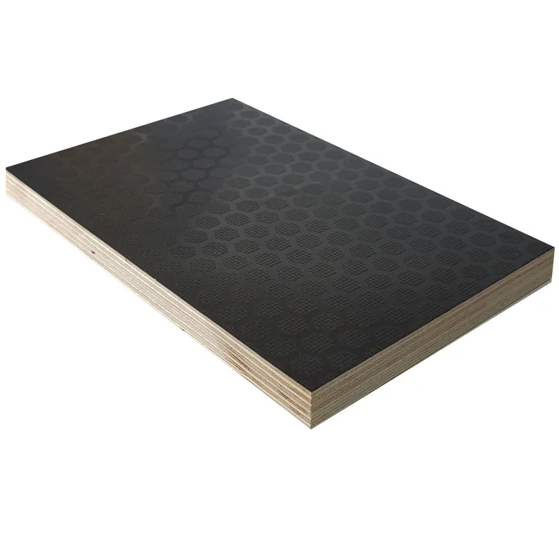 wbp brown film 5*5ft hexa anti slip film faced plywood for stage vehicle flooring