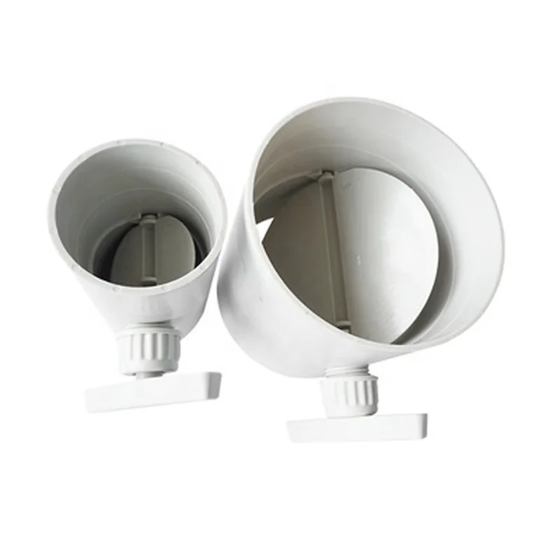 ABS Plastic Fresh Air Valve Regulating Valve Check Valve Pipe Ventilation Part Manual Duct Air Damper