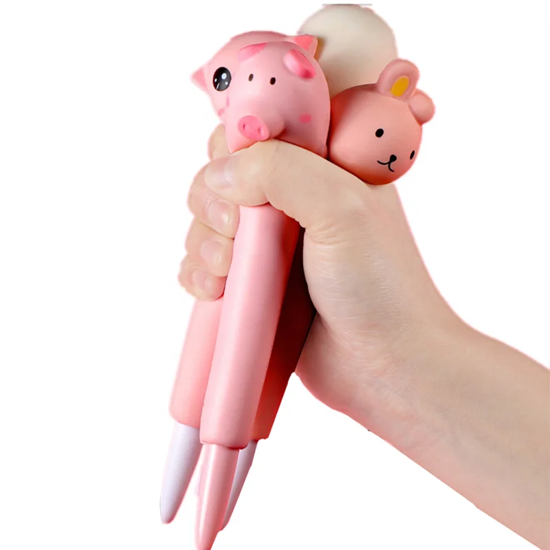 Fancy cute hot dog shape plastic pens ballpoint slow rebound squishy pen