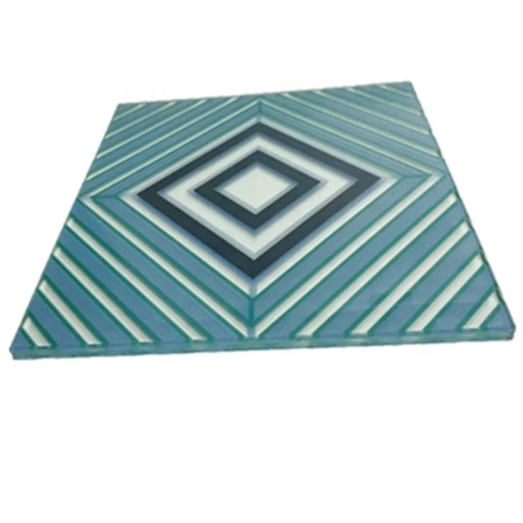 Custom Size Design Digital Silk Printed Ceramic Frit Tempered Glass 20mm Cut To Size with ASNZS