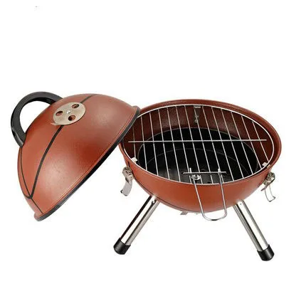 High quality Safe Tripod design Portable Basketball shaped barbecue stove outdoor BBQ Charcoal Grill
