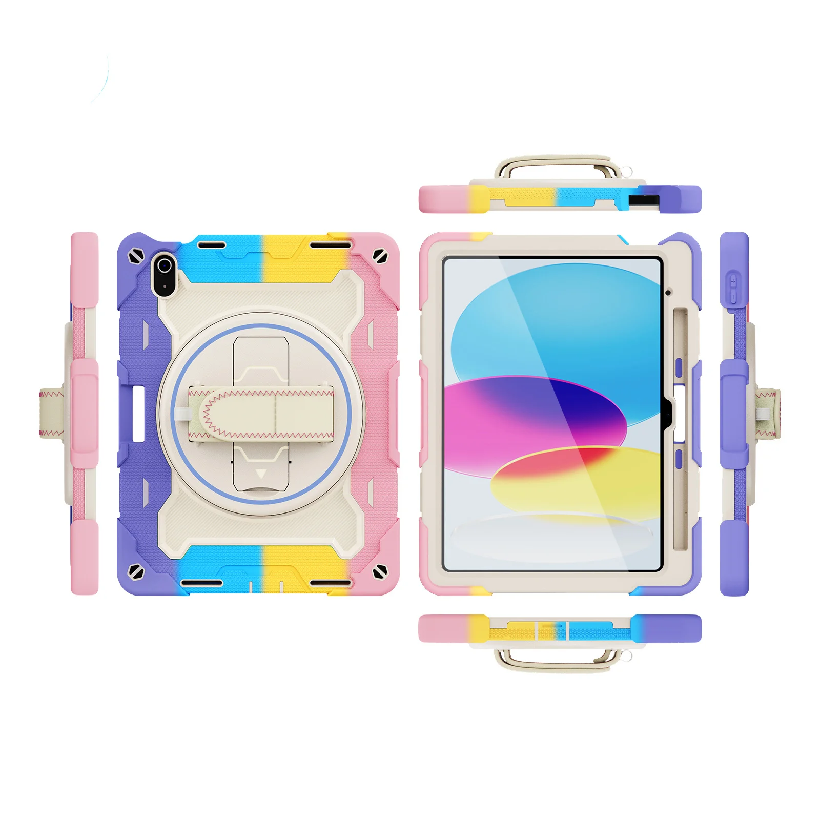 Wholesales Factory OEM 3 in 1 Shockproof Tablet Case PC Silicone Tablet Cover With Pen Holder for iPad 10th Gen 10.9 2022