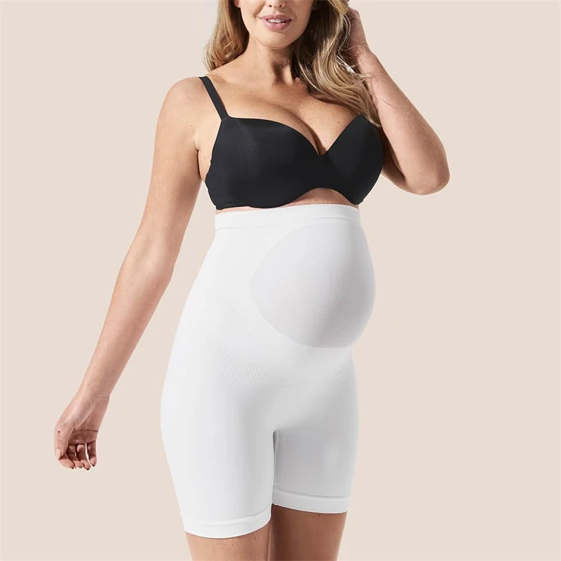 Hot Sale Soft Running Athletic Women Pregnant Support Over The Belly Pregnancy Biker Workout Maternity Yoga Shorts