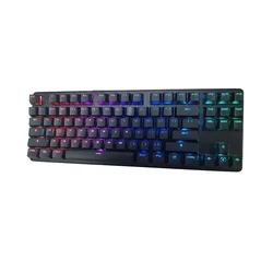 RGB TKL Keyboard Low Profile Easy To Carry Type C USB Port Mechanical Keyboard