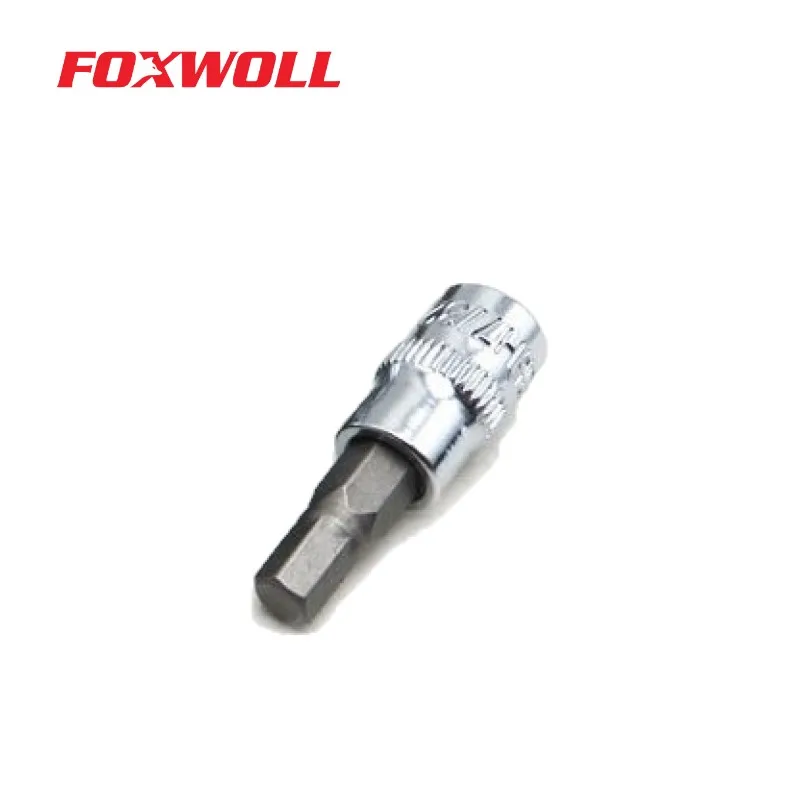 Bit sockets CRV socket with S2 bits 1/4' drive Socket bit