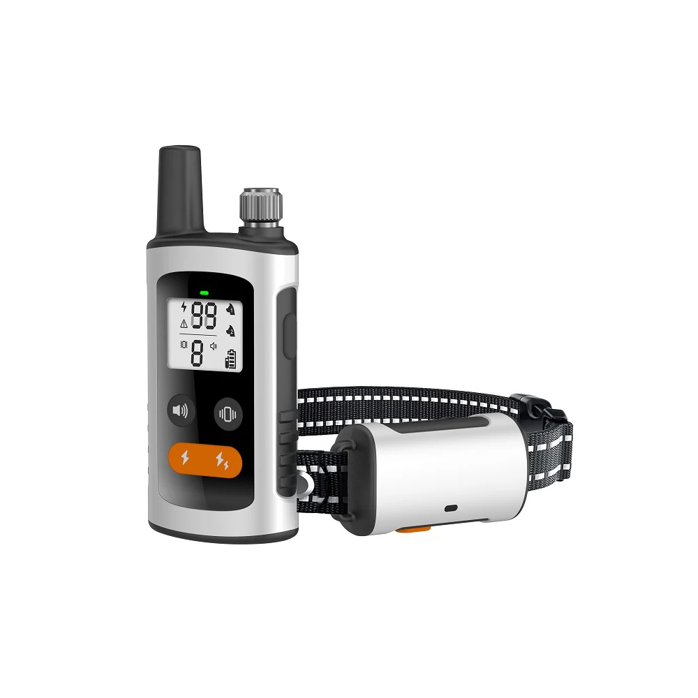 AD D02 Beep Vibration Electric shock Security Lock Dog Accessories Bark Collar Training Collar for Pet Dog Hound Mutt Pooch