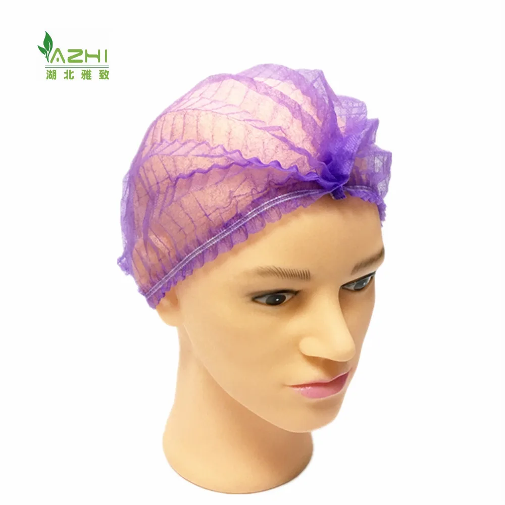 Non-woven  Bouffant Cap for Industrial Use clip cap for Food Service with single/double elastic Bulk Purchase hair net