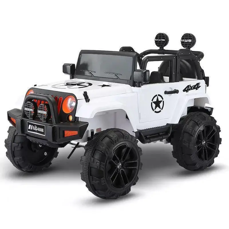 Игрушечный электромобиль с большими колесами carskids, игрушечный электромобиль с четырьмя приводами, двойным электричеством и двойным аккумулятором, детская машинка для катания
