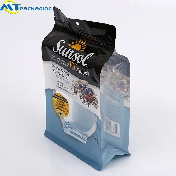 
eco heat seal zipper standing plastic coconut milk packaging powder bag 