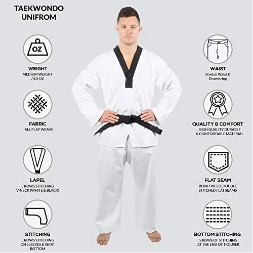 Sample Free Shipping Wholesale Woosung Breathable Comfortable Martial Arts Uniform Taekwondo Dobok Uniform