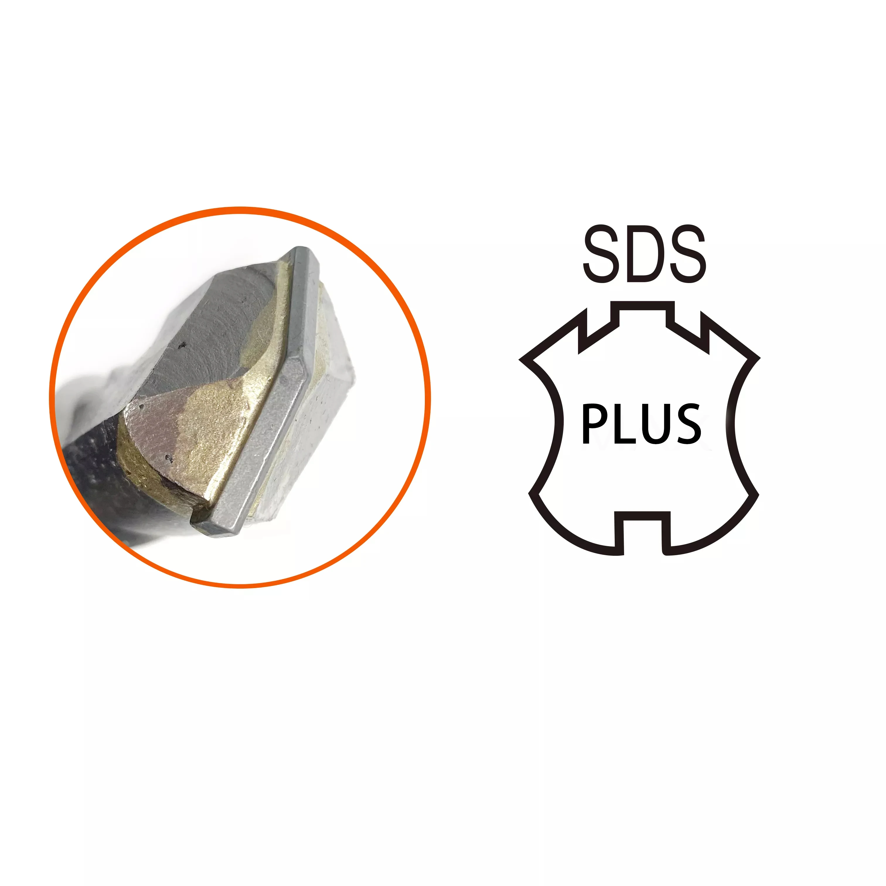 SDS Plus Hammer Drill Bit for Drilling Concrete Masonry
