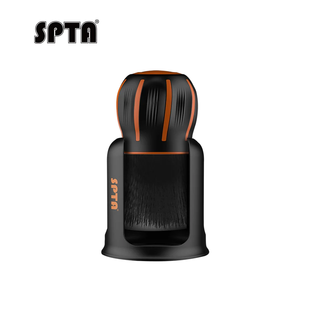 SPTA Ultra Soft Detailing Brush, Car Detail Brush, Orange Handle XL Synthetic Brush - Ultra Soft Bristles For Car Interior