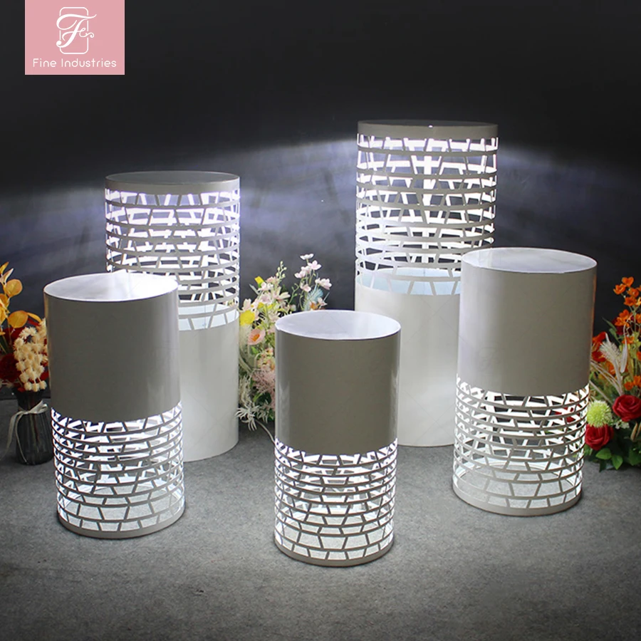 Wedding decoration Cake Display Stand Party Events Stage Round Road Guide Roman Column Flower Stand