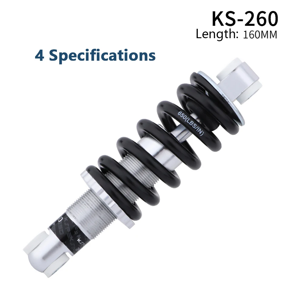 KS 260 pound Bicycle rear spring shock absorber mountain bike shock
