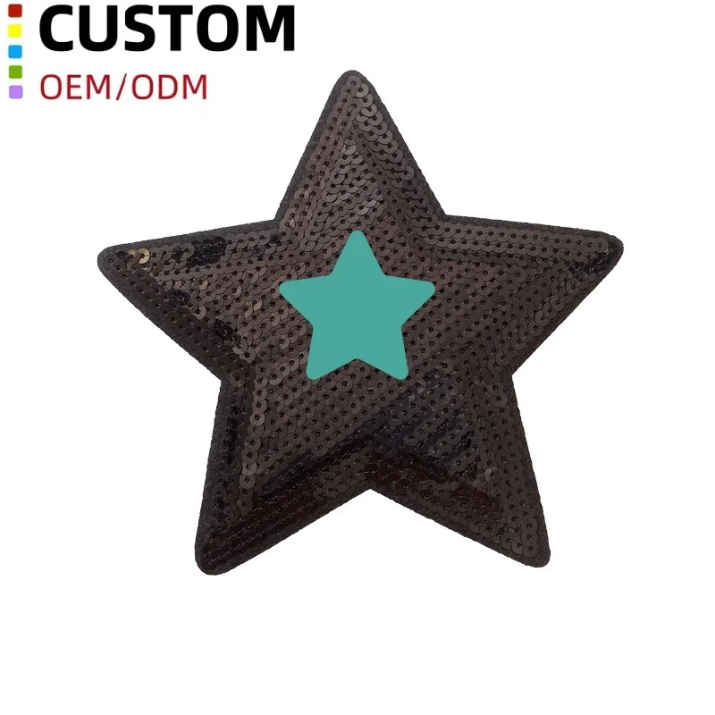 Nuesafe Custom Patch Sublimation Colorful Punch Needle Coaster Custom Pattern Patch Star Embroidered Patches