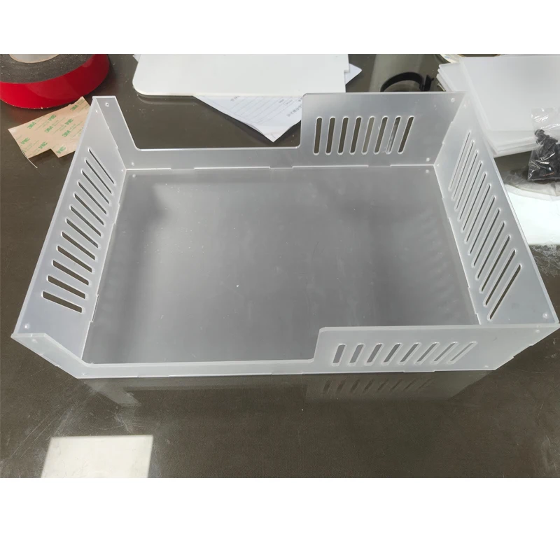 Factory Customized Clear Acrylic Assembled Box  Square Acrylic Computer  Mainframe Cover With Assembling Model