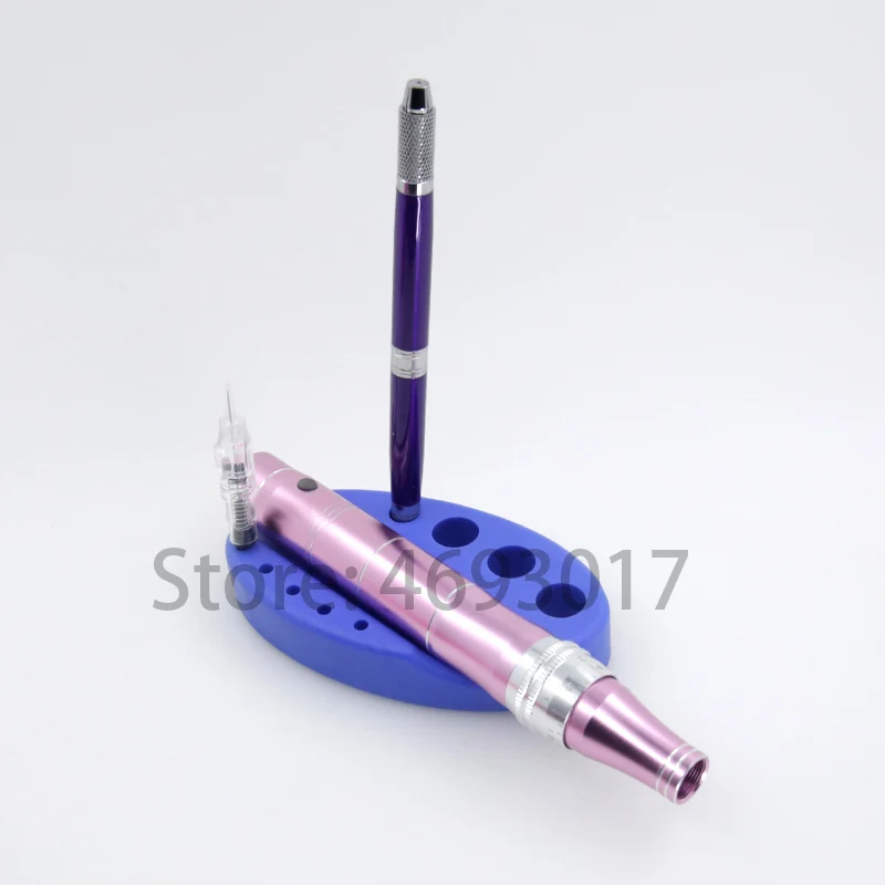 Oval Silicone Tattoo Ink Pigment Cup Pen Holder Stand For Permanent Makeup Microblading Pigment Ink Holder Tattoo Accessories