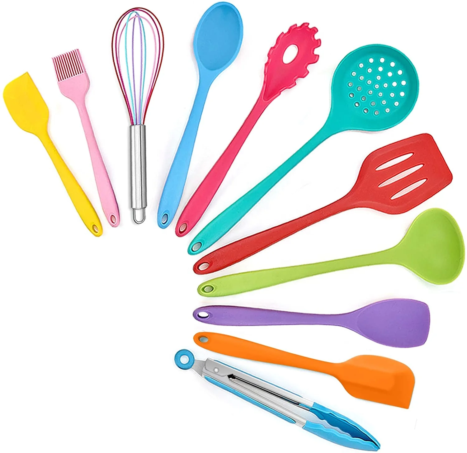 Silicone Cooking Utensils Spatula Set Heat Resistant for Nonstick Cookware Kitchen Utensil Sets Customized Plastic Utensils
