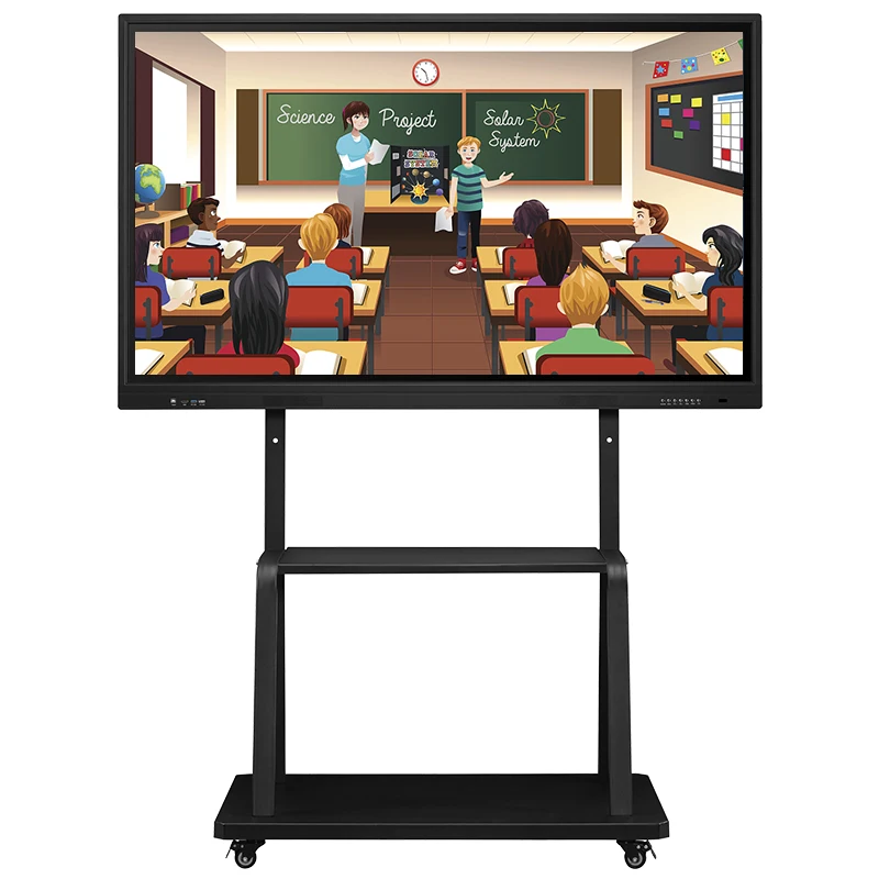 55 65 75 Inch Display Touch Screen digital smart interactive white board flat panel whiteboard for school class teaching price