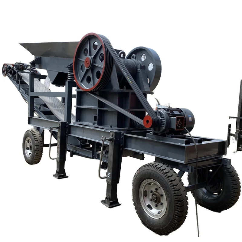 Diesel jaw Crusher Engine, Stone jaw crusher, stone crusher with diesel engine Mobile jaw crusher