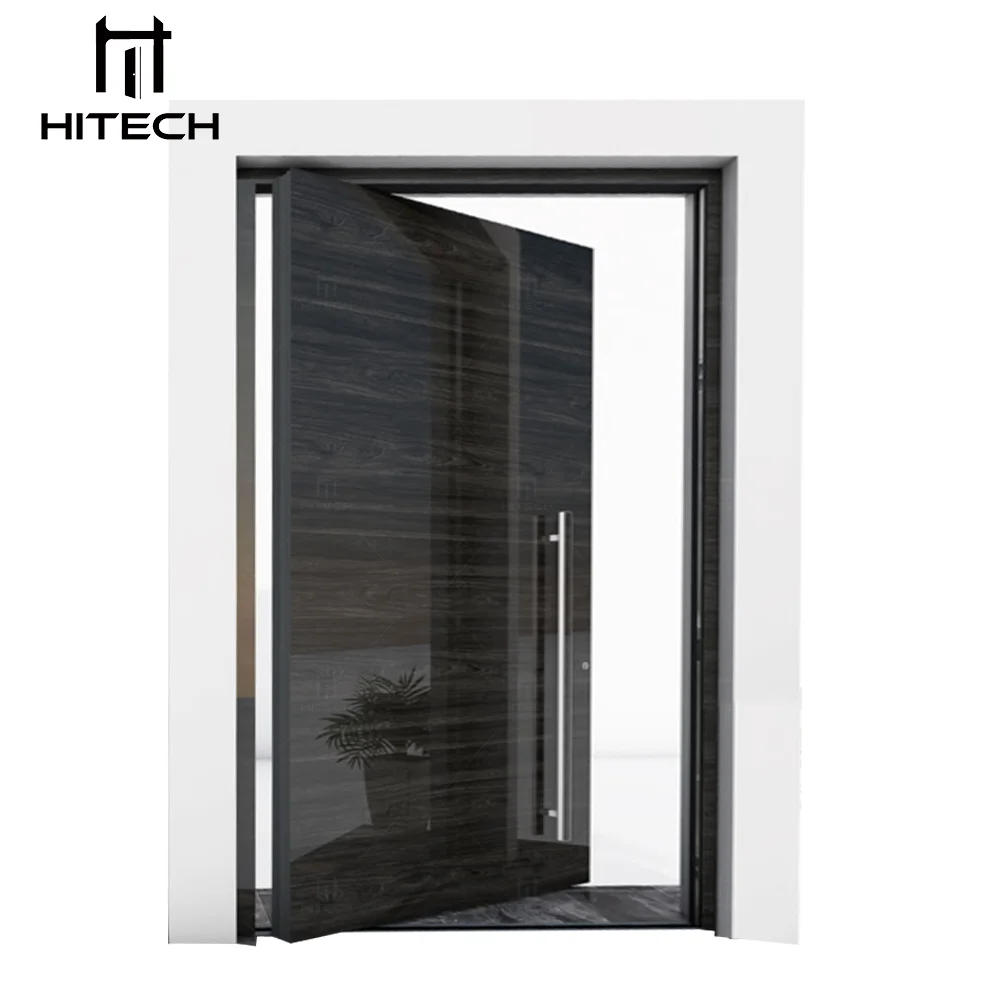Hitech entry pivot door modern anti theft security luxury pivot entrance door residential security front entry doors for house