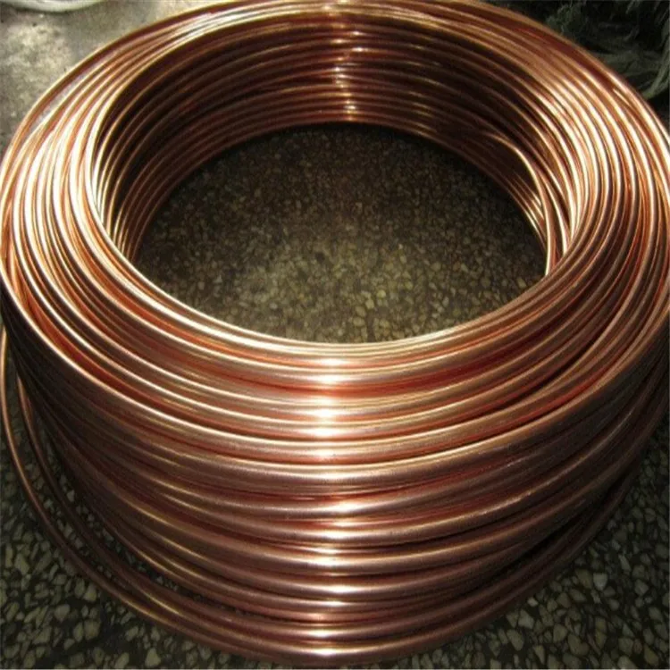 3/8 Pure Copper pipes for Plumbing automobile copper tubes roll producer copper tube refrigeration