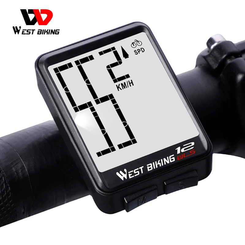 WEST BIKING Wireless Bike Computer 14 Functions meter Odometer Cycling Wired Mount MTB Bike Stopwatch Bicycle Computer