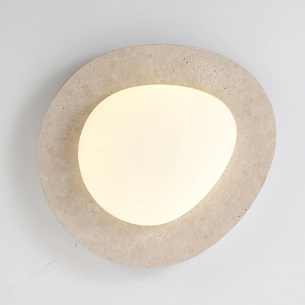 Creative original wood color pebbles living room entrance ceiling light popular iron living room restaurant LED ceiling lamps