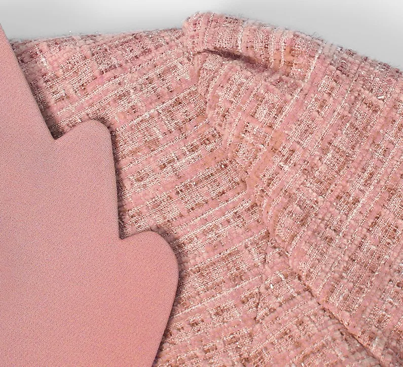 OEM ODM Fashion Elegant Lady Tweed Dress