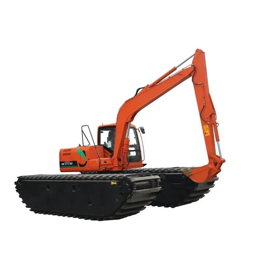 Large dredging machine 40 ton amphibious swamp excavator HK400SD with QSB6.7 engine