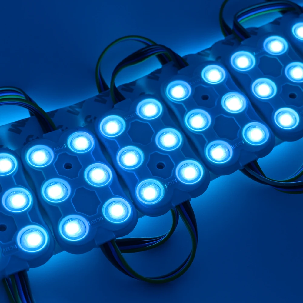 SMD5050 LED Modul light DC12V Waterproof IP65 Outdoor RGB Led Injection Module for advertising sign Light