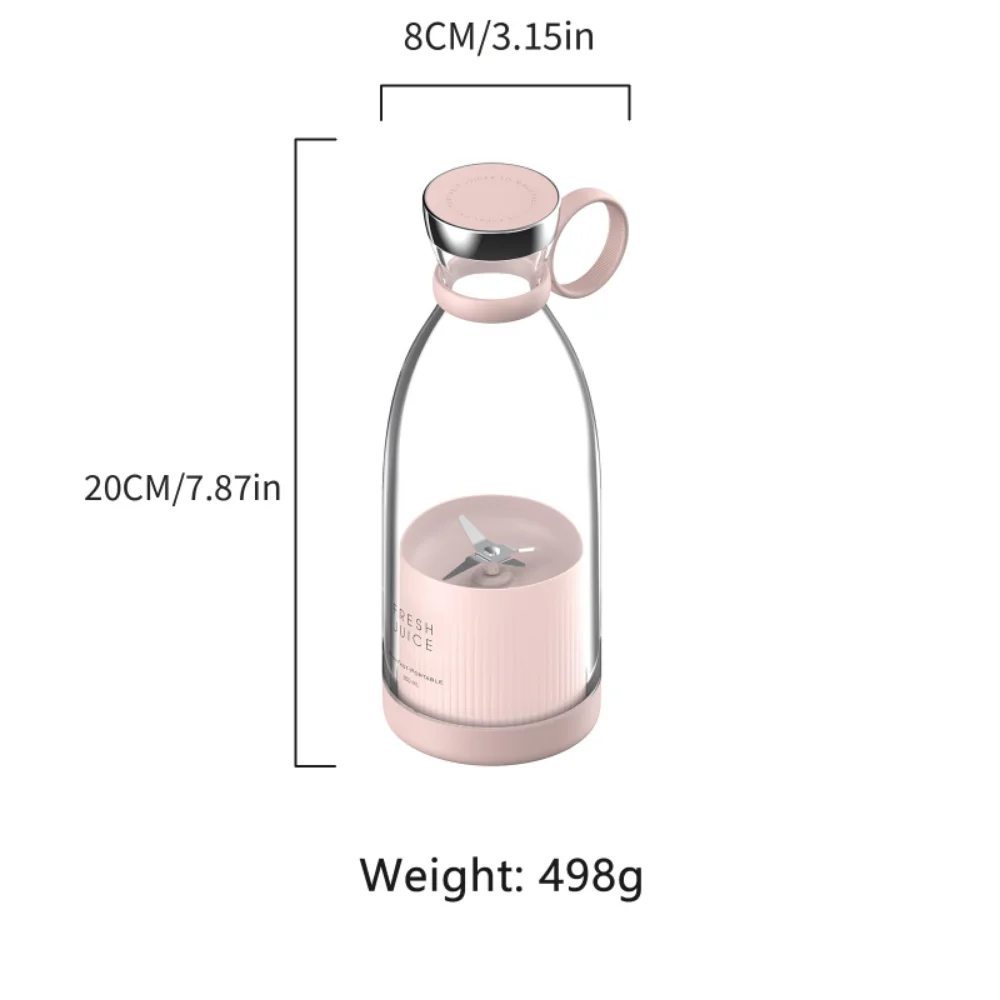 350ML USB Rechargeable Juicing 214 Magic Electric Fresh Fruit Juicer Outdoor Mini Bottle Portable Juicer Blenders Machine