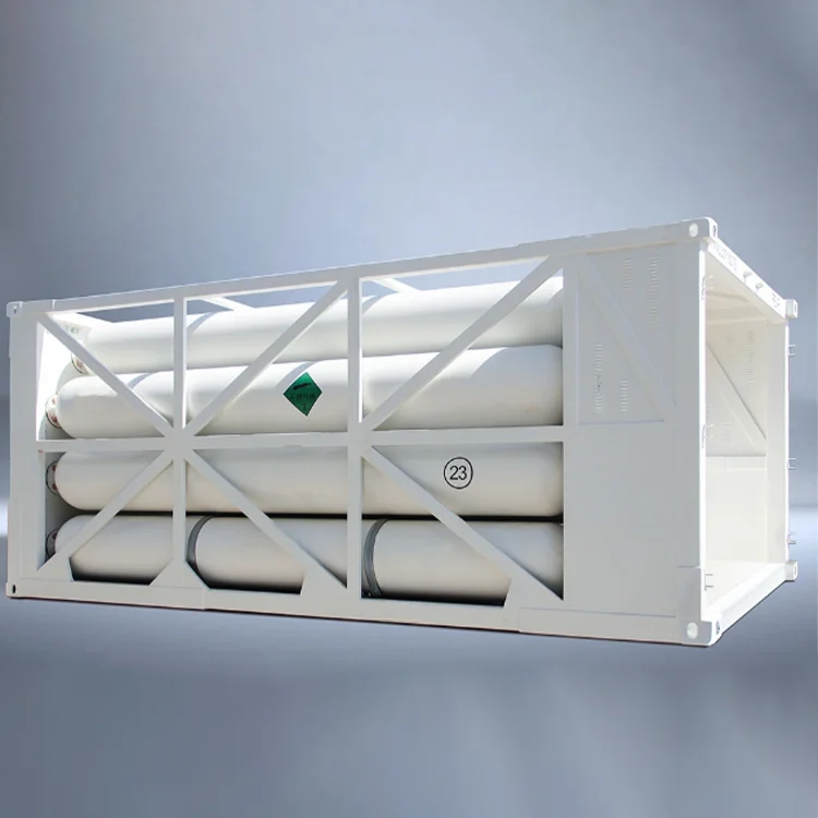 Loading Capacity CNG Jumbo Tube Storage Cascade For CNG Refueling Station Large volume seamless steel cylinder