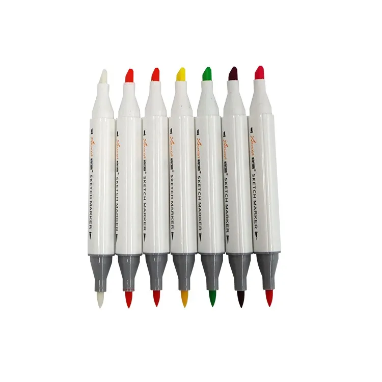 40 Colors Dual Tips Black Barrel Alcohol Based Sketch Art Markers  For Drawing