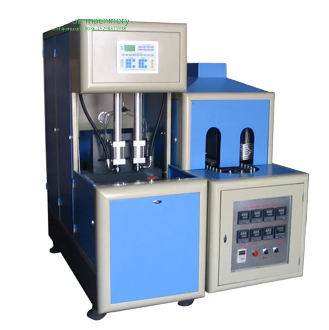 BK047 2 cavity semi automatic pet bottle /mineral water bottle blowing machine/used pet bottle blowing machine for sale in delhi