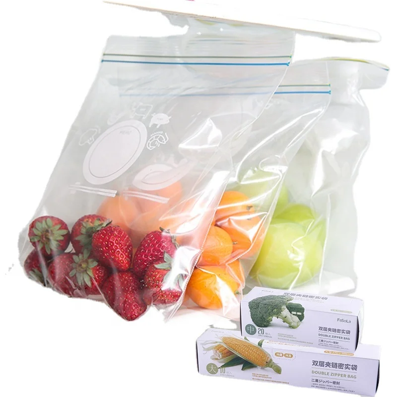 freezer zipper bag Food Packaging Ldpe Ziplock Bag Reusable Zip Lock Plastic Zipper Bags