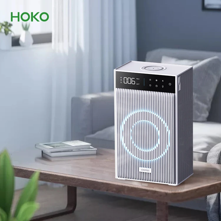 Портативный офисный смарт-стол с функцией беспроводной зарядки и Wi-Fi домашний hepa-фильтр h13 для дома настольный очиститель воздуха