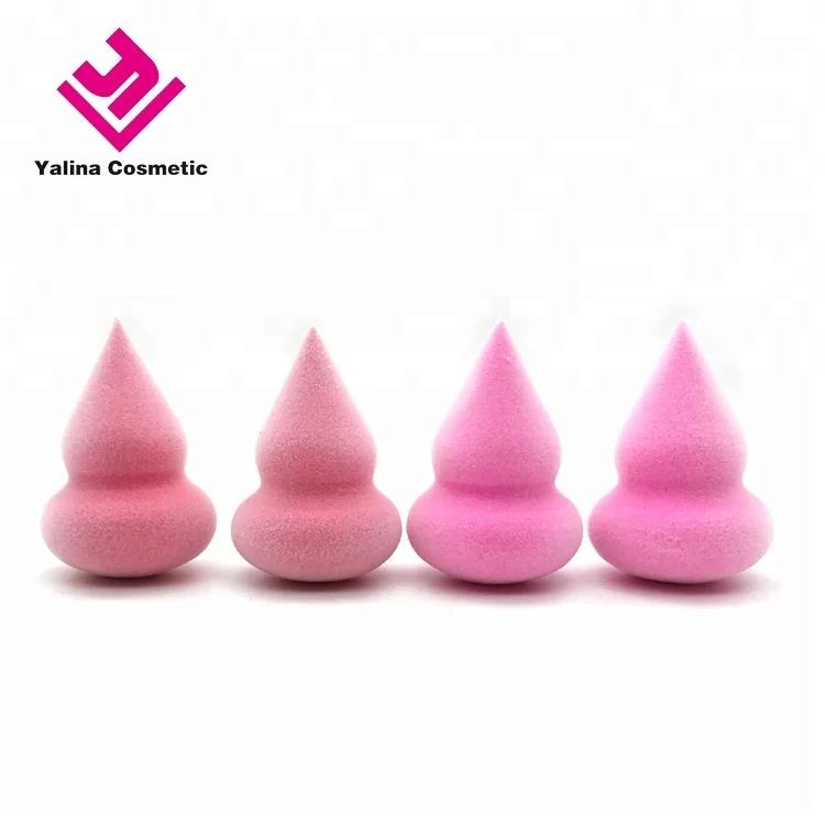 Private Label Dry And Wet Waterdrop Gourd Microfiber Cosmetic Makeup Sponge Velvet Latex-Free Makeup Blender For Foundation