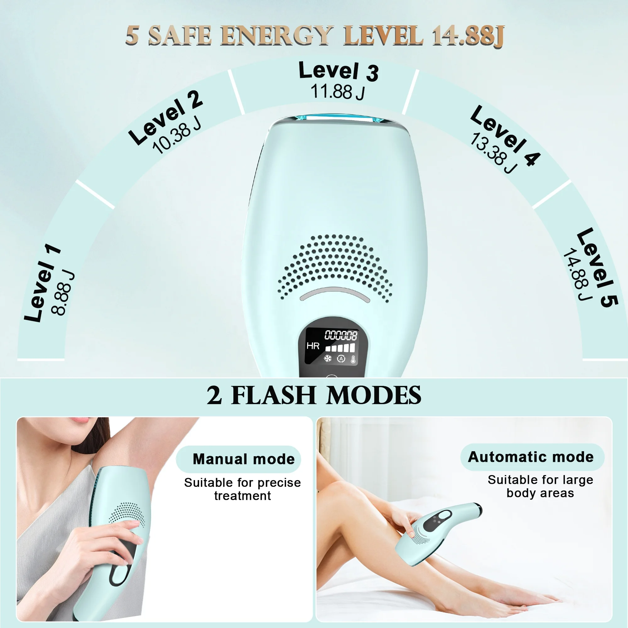 Home Use Beauty Care Product IPL Laser Hair Removal Portable IPL Epiltor Hair Removal Handsaet Body Hair Removal